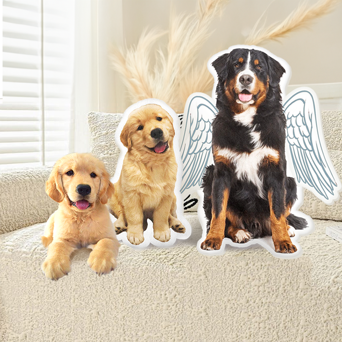 Custom Pet Memorial Pillow, Personalized Pet Memorial Gift, Dog Pillow, Cat Pillow, Custom Shaped Pillow, Pet Lover Gift, Dog Loss Gift Main image